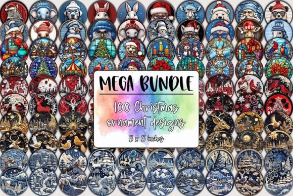 Download Christmas Ornaments Designs Mega Bundle - Mega bundle Collection
