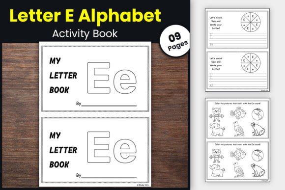 Download Letter E Alphabet Activity Book for Kids - Premium Bundle