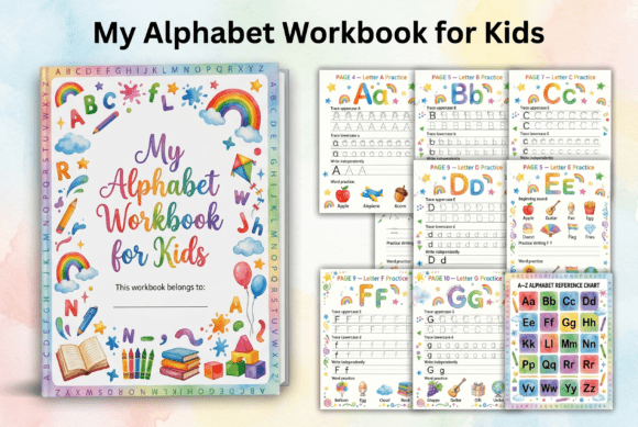 Download My Alphabet Workbook for Kids - Premium Bundle
