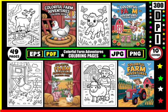 Download Colorful Farm Adventures Coloring Pages - Colorful Collection